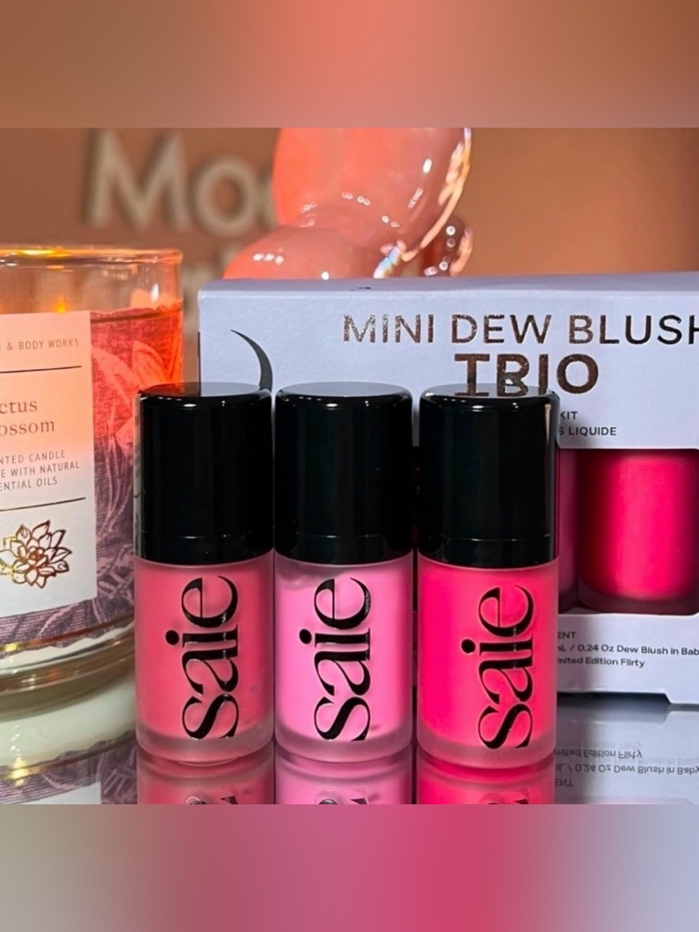 Saie Mini Dew Blush Trio NWT